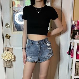 Windsor Denim Distressed Shorts